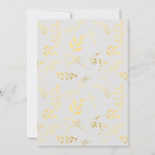 Taille du faire-part de mariage : 5"x7", papier :  (Dos)