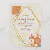 Taille du faire-part de mariage : 5"x7", papier :  (Devant / Derrière)