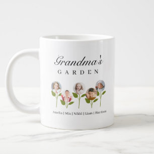 Taille JUMBO - Mug à café cadeau photo pour 5 peti