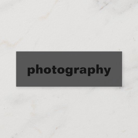 Taille maigre Noir Out Gris Carte de visite standa (Devant)