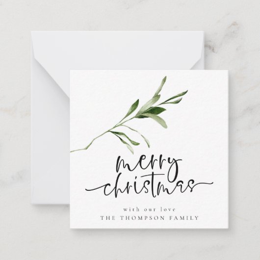 Taille mini | Carte Foliy Joyeux Noël (Devant)