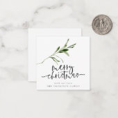 Taille mini | Carte Foliy Joyeux Noël (Devant/Arrière en situation)