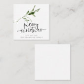 Taille mini | Carte Foliy Joyeux Noël (Devant / Derrière)