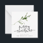 Taille mini | Carte Foliy Joyeux Noël<br><div class="desc">MINI taille 2.5" carré S'IL VOUS PLAÎT REMARQUER si vous êtes aux États-Unis, le carré 2.5" est plus petit que le minimum requis de port aux États-Unis. Veuillez donc choisir la taille 5.25" x 5.25" carré si vous avez l'intention de les envoyer par la poste (Notez que les cartes carrés...</div>