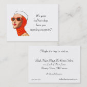 Taille potelée de carte de visite de salon de (Devant / Derrière)