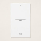 Taille simple Vêtements pendage Afficher les étiqu (Dos)