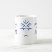 Taille standard "SRC Alum" Mug avec agrafage bleu (Centre)