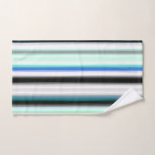 Tailles Abstraites turquoise, bleue et grise (Serviette à main)