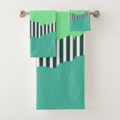 Tailles Torn Modernes Turquoise Vert Couche (En situation)