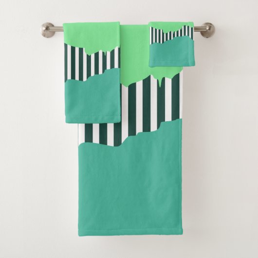 Tailles Torn Modernes Turquoise Vert Couche (En situation)