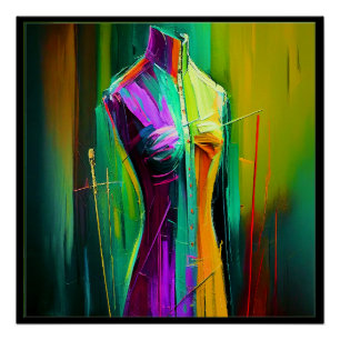 Tailor, naaister Poster Matching Visitekaartje Perfect Poster