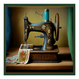 Tailor, naaister Poster Matching Visitekaartje Perfect Poster