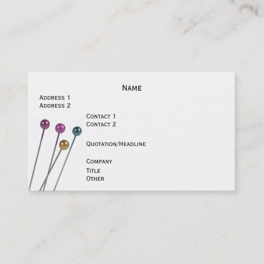 Tailor Profile Card Visitekaartje (Voorkant)