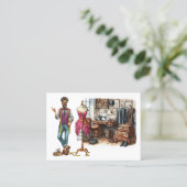 Tailor Sewing Visitekaartje (Staand voorkant)