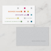 Tailor Visitekaartje Bright Squares (Voorkant / Achterkant)