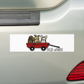 Tails Wagon Bumpersticker (Op auto)