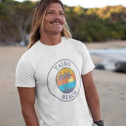 Taino Beach, Bahamas Faded Classic Style T-shirt