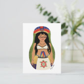 Taíno de Boriken, carte postale Matryoshka portori (Debout devant)