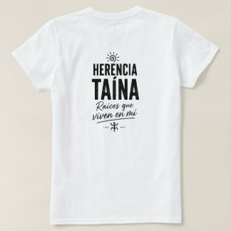Taíno-erfenis leeft in mij Puerto Rico trots T-shirt