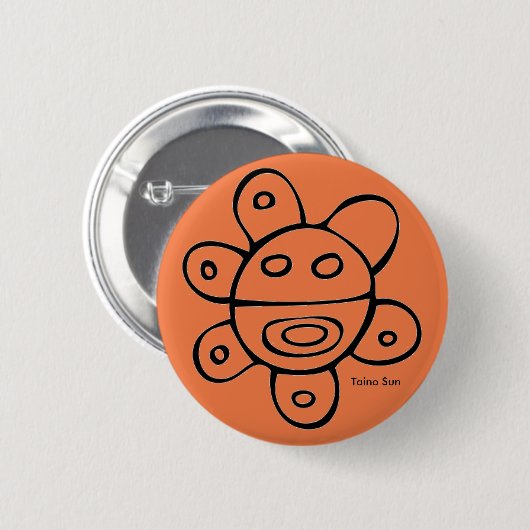 Taino Sun Round Button (Voorkant /achterkant)