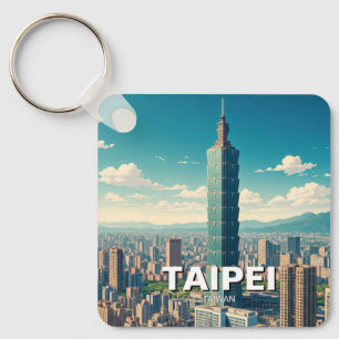 Taipei 101 Taiwan Sleutelhanger