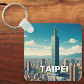 Taipei 101 Taiwan Sleutelhanger (Voorkant)