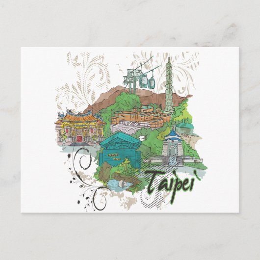 Taipei Briefkaart (Voorkant)