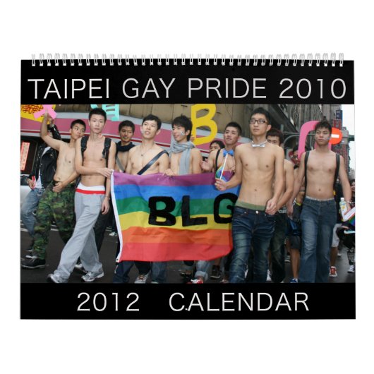 Taipei Gay Pride 2010, kalender 2012 (Hoes)
