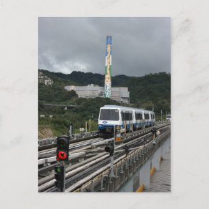 Taipei Metro op het station van Taipei Zoo Briefkaart