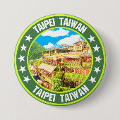 Taipei Ronde Button 7,6 Cm (Voorkant)