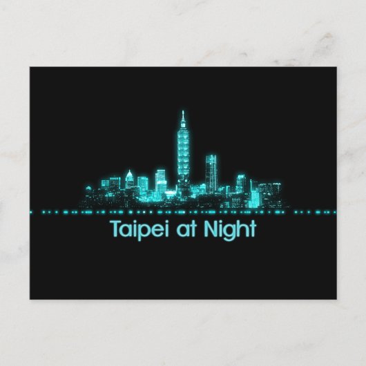 Taipei Skyline Briefkaart (Voorkant)