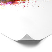 Taipei skyline in waterverf poster (Hoek)