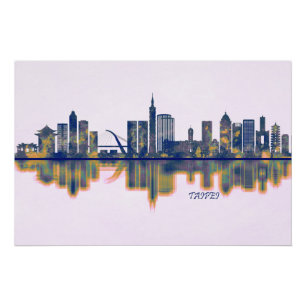 Taipei Skyline Perfect Poster