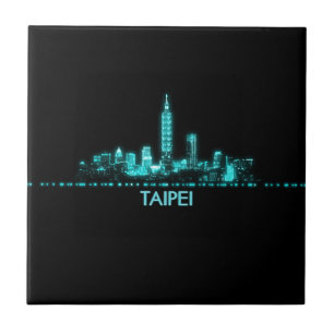 Taipei Skyline Tegeltje