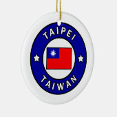 Taipei Taiwan Keramisch Ornament (Rechts)