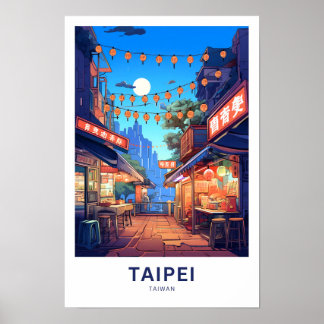 Taipei Taiwan Reisprint Poster