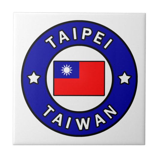 Taipei Taiwan Tegeltje (Voorkant)