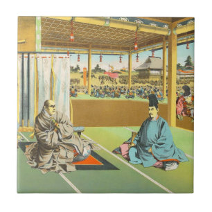 Taira No Shigemori japanese shogun historische kun Tegeltje