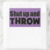 Tais-toi et lancer Tiré Mettre Discus Stickers Jav (Sac)