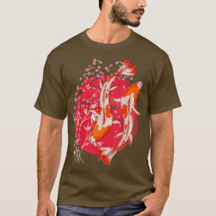 Taisho Sanke Koi Cherry Blossom Sakura Japanse Ko T-shirt