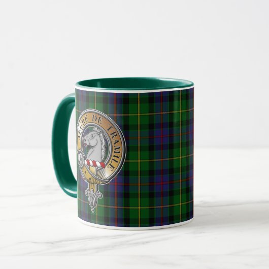 Tait Tartan & Badge Mok (Voorkant links)