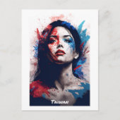 Taïwan Abstrait portrait carte postale - World of (Devant)