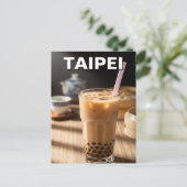 Taiwan Boba Bubble Tea Briefkaart (Staand voorkant)