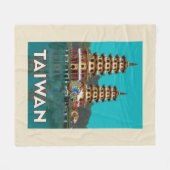 Taiwan | Draak- en tijgerpagodes Fleece Deken (Voorkant (Horizontaal))