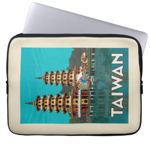 Taiwan   Draak- en tijgerpagodes Laptop Sleeve