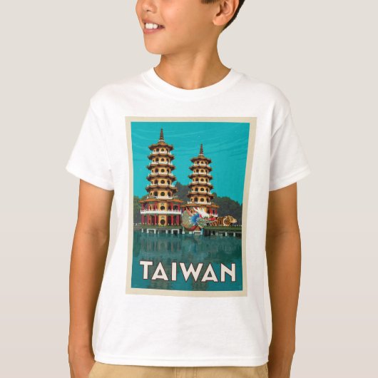Taiwan | Draak- en tijgerpagodes T-shirt (Voorkant)