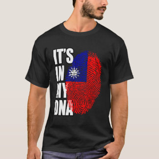 Taiwan Erfgoed DNA Vlag T-shirt