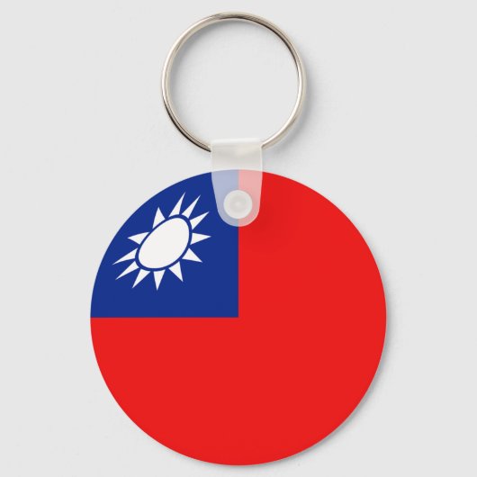 Taiwan Fisheye Flag Sleutelhanger (Voorkant)