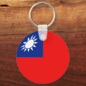 Taiwan Fisheye Flag Sleutelhanger (Voorkant)