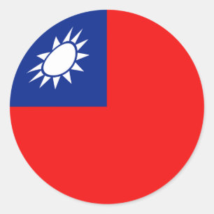 Taiwan Fisheye Flag Sticker